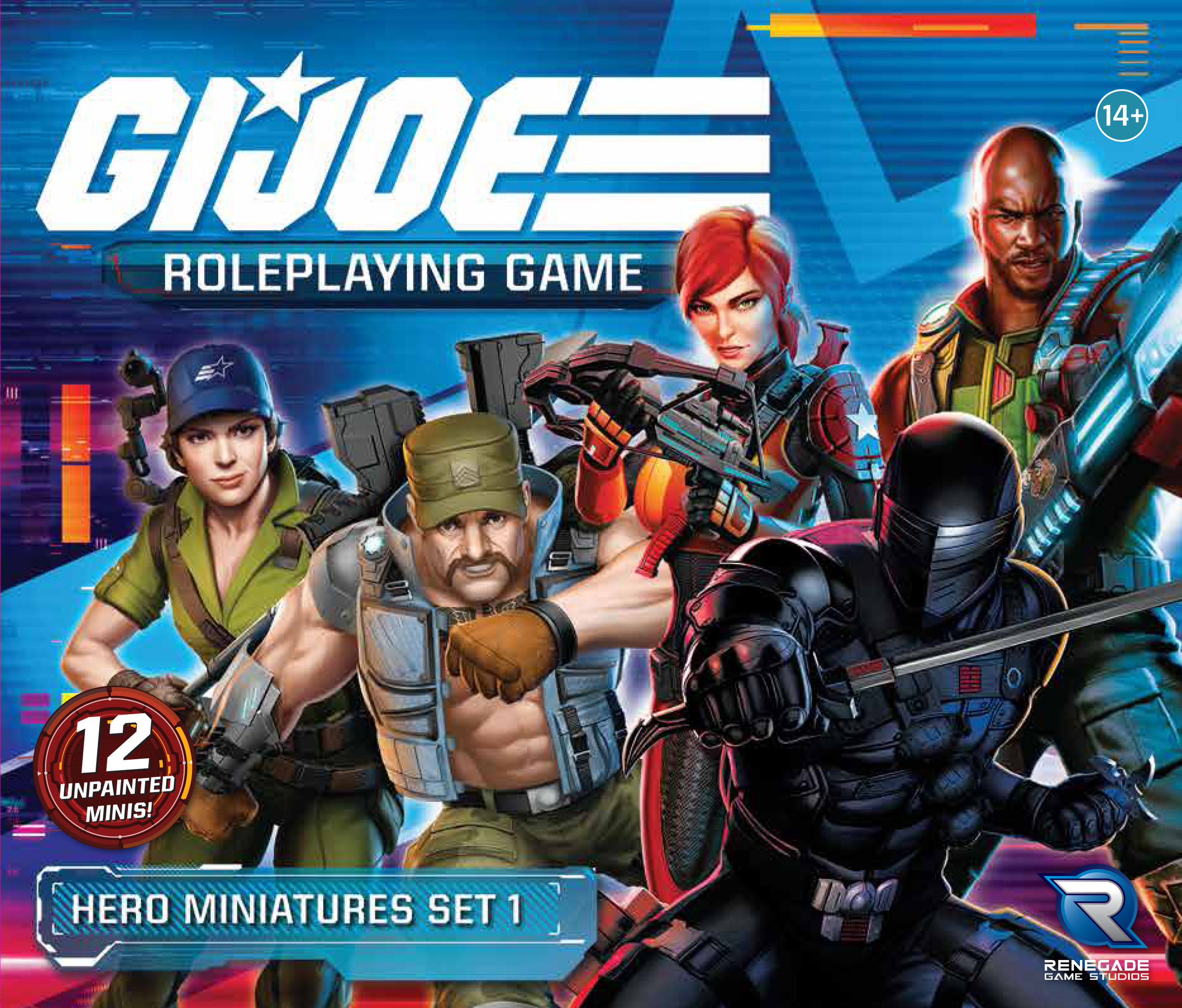 G.I. JOE Roleplaying Game Hero Miniatures Set 1 Renegade Game Studios G.I. JOE Roleplaying Game Hero Miniatures Set 1 Renegade Game Studios