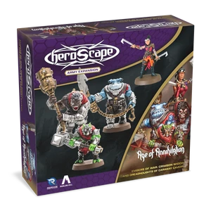 Heroscape: Crimson Widow & Dreadnoughts of Caraway Cavern Army Expansion 3D