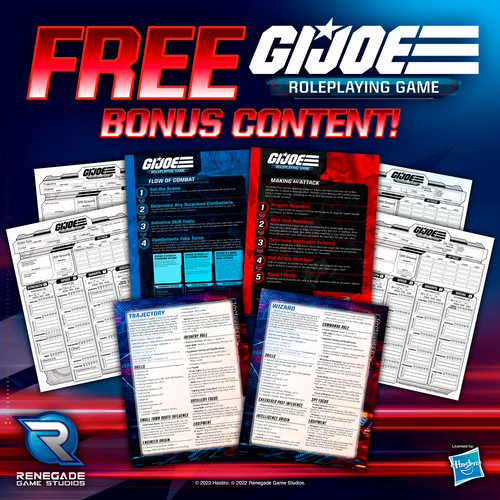 G.I. JOE Roleplaying Game Free Bonus Material