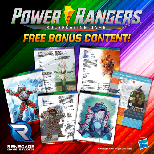 PDF Power Rangers Roleplaying Game Free Bonus Material