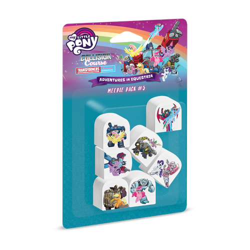 My Little Pony Deck-Building Game Collision Course a Transformers Crossover Expansion Meeple Pack #5 3D