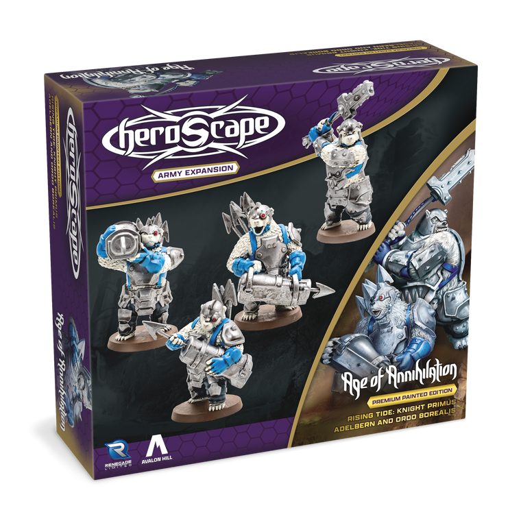 Heroscape: Rising Tide – Knight Primus Adelbern & Ordo Borealis Army Expansion Premium Painted Edition 3D
