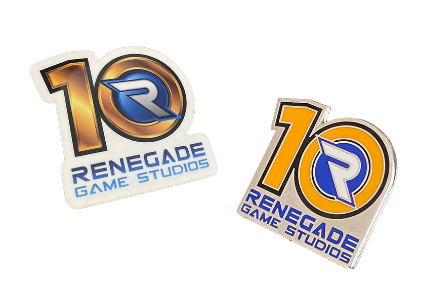 FREE Renegade 10th Anniversary Pins & Stickers! 