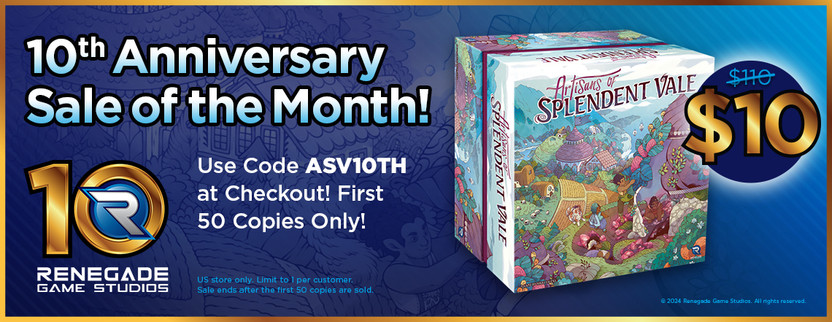 Flash Sale! Get Artisans of Splendent Vale for just $10!