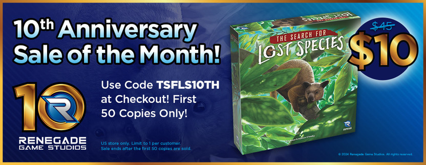 ​Flash Sale! Get The Search for Lost Species for only $10!