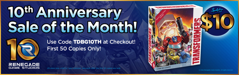 Flash Sale! Get the Transformers Deck-Building Game for just $10!