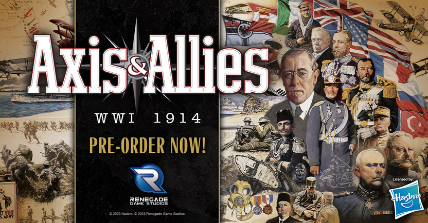 Renegade Game Studios Announces New Printing of Axis & Allies: WWI 1914