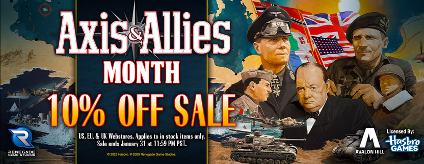 Save 10% for Axis & Allies Month!