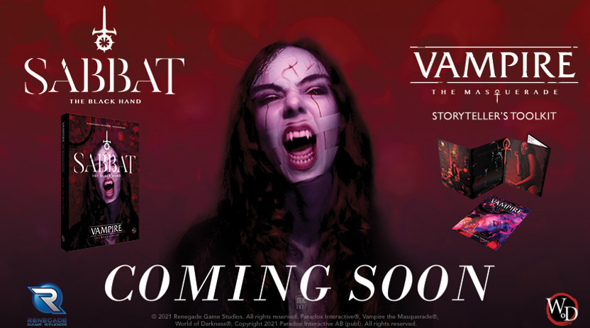 Announcing Two New Vampire: The Masquerade products! Sabbat: The Black Hand and the new Storyteller Screen & Toolkit!