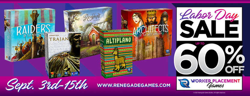 Shop Our Labor Day Sale on our Worker Placement Games!