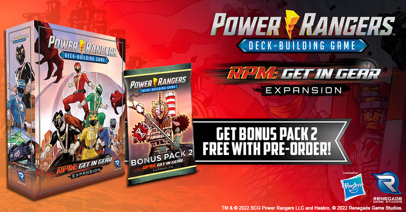 Announcing RPM: Get in Gear, the Latest Expansion for the Power Rangers Deck-Building Game!