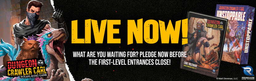 Renegade Game Studios Launches Dungeon Crawler Carl Tabletop Games on BackerKit