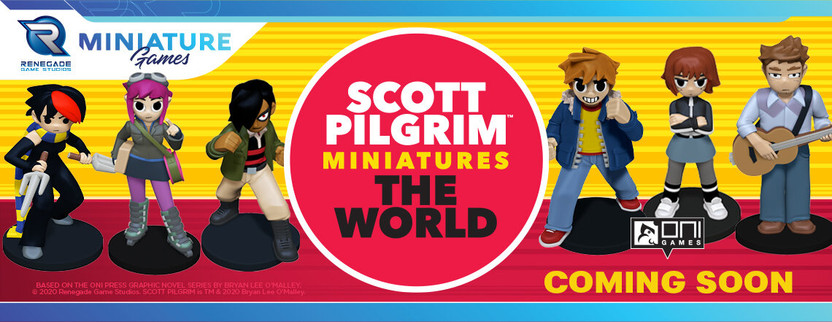 SCOTT PILGRIM MINIATURES THE WORLD RELEASES APRIL 7!