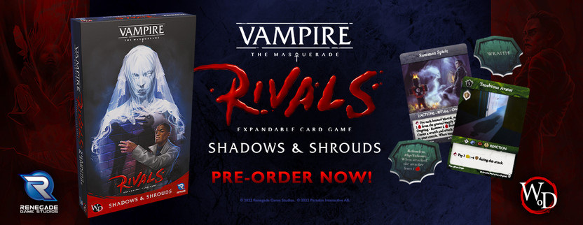 Announcing Shadows & Shrouds, the Newest Expansion for Vampire: The Masquerade Rivals!