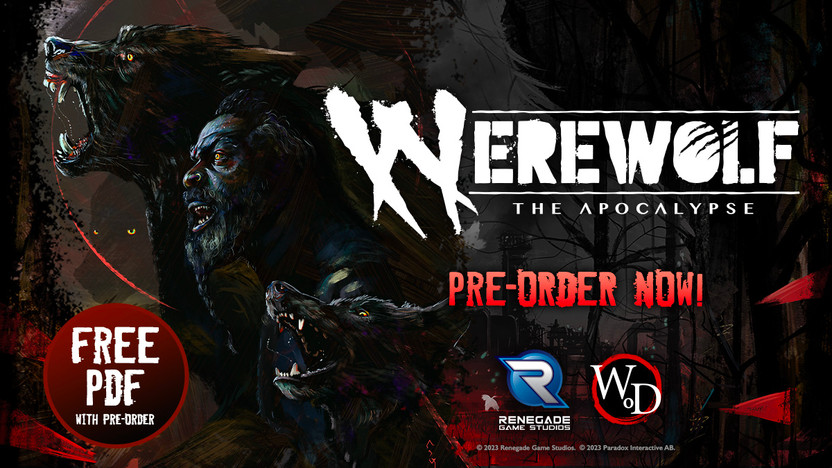 Pre-Order Werewolf: The Apocalypse Today!