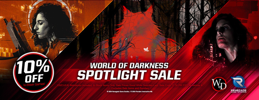 Get 10% World of Darkness Games For A Limited Time! 