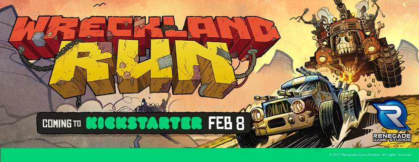 Wreckland Run, the Latest Entry in our Solo Hero Series - On Kickstarter Feb 8th!