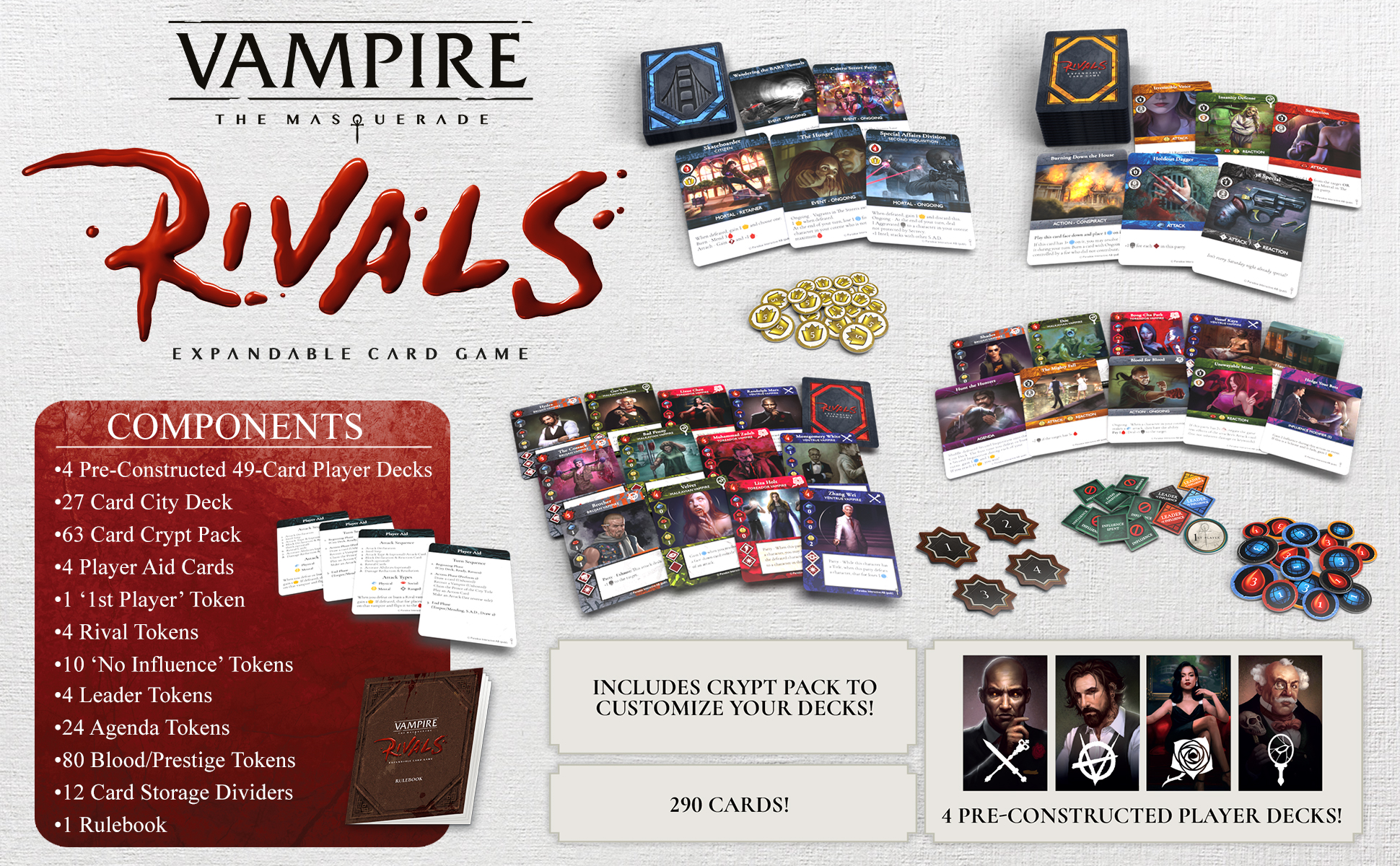 Vampire: The Masquerade Rivals Expandable Card Game The Heart Of