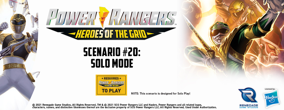 Power Rangers: Heroes of the Grid Scenario #20 - Solo Mode