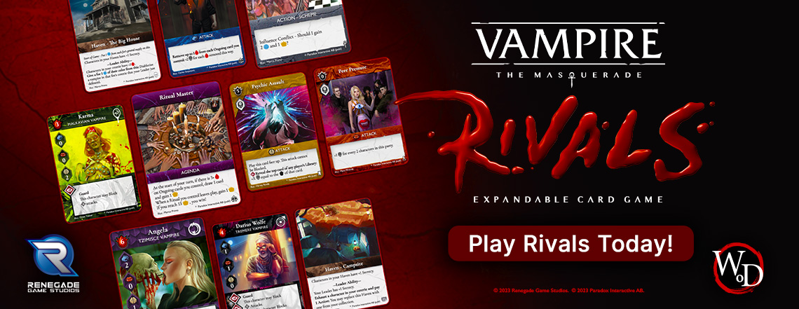 Win A Chance To Become A Vampire In VAMPIRE THE MASQUERADE RIVALS In Prince  Of The City Tournament — GeekTyrant