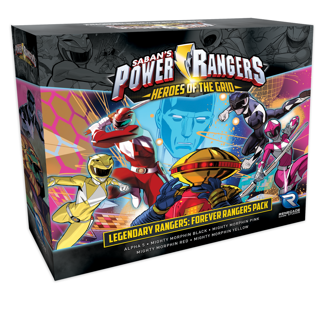 Power Rangers: Heroes of the Grid Legendary Rangers: Forever Rangers Pack Box