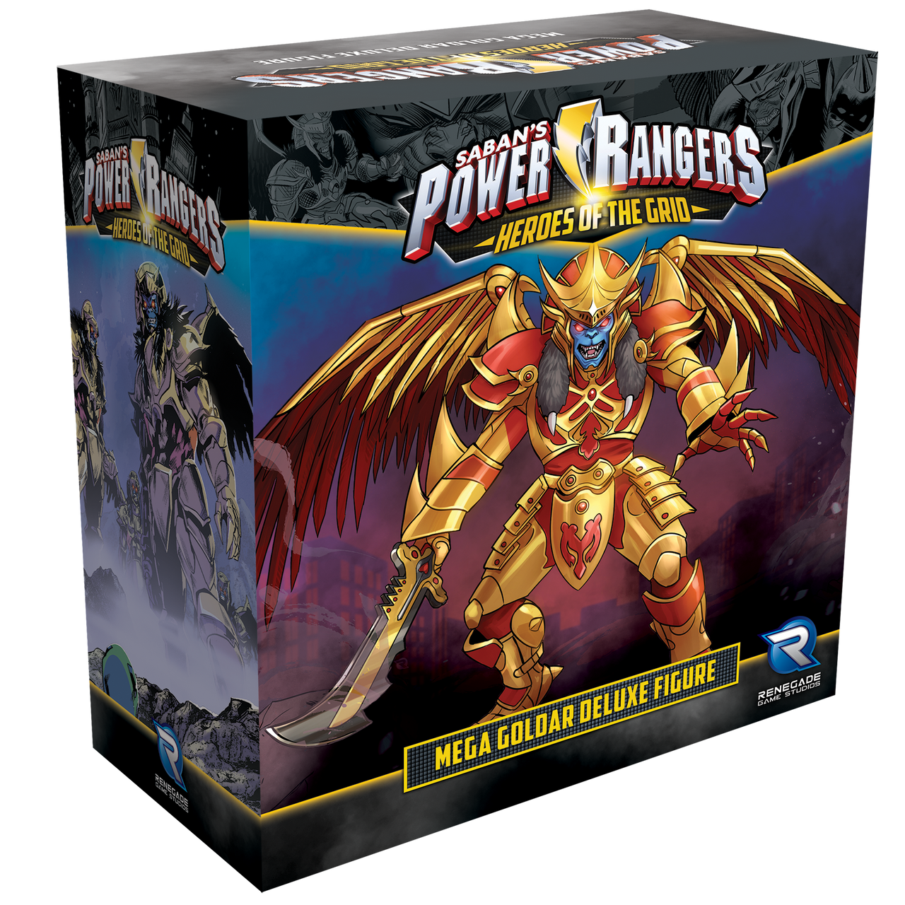 Power Rangers: Heroes of the Grid Mega Goldar Deluxe Figure 3d box