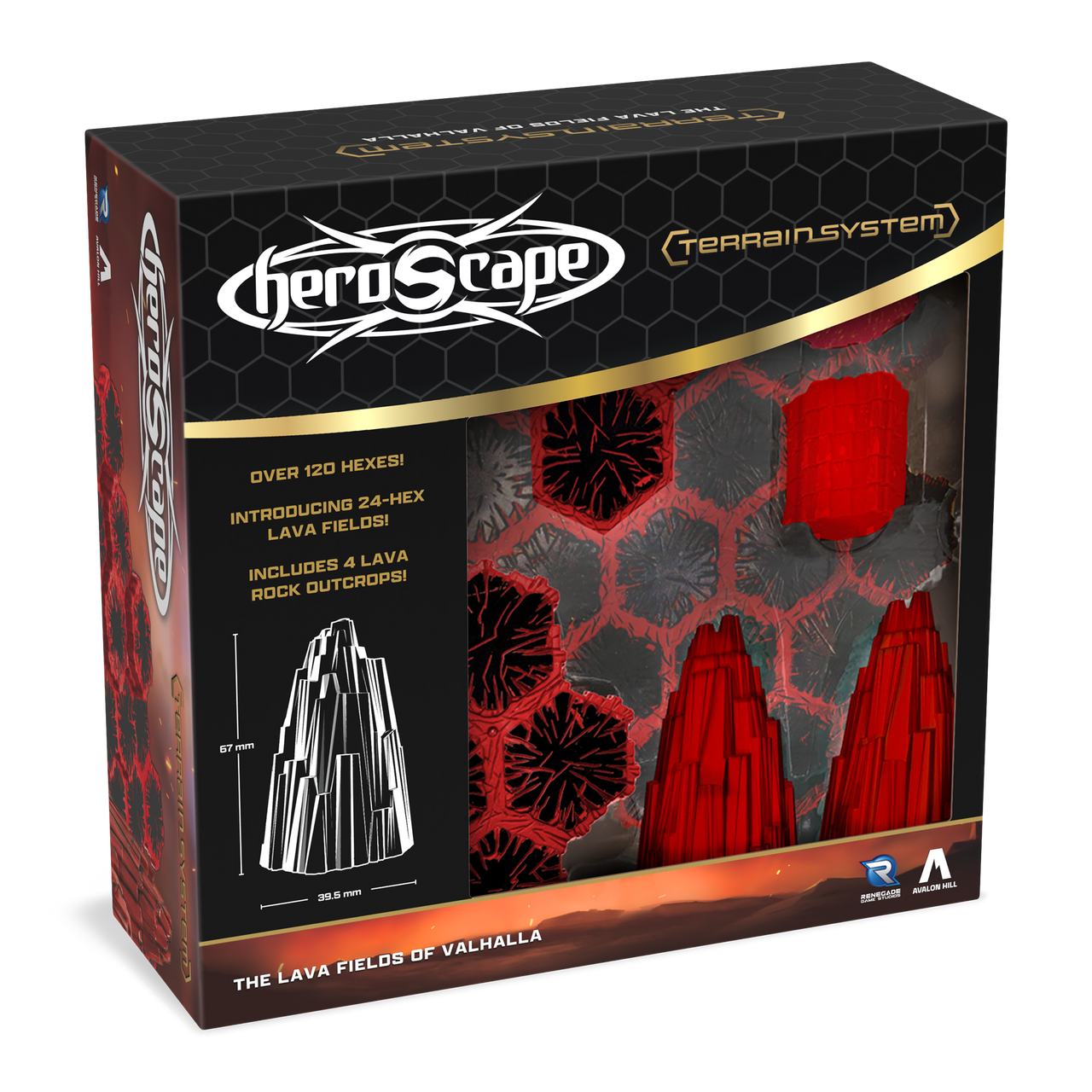 Heroscape: The Lava Fields of Valhalla Terrain Expansion 3D