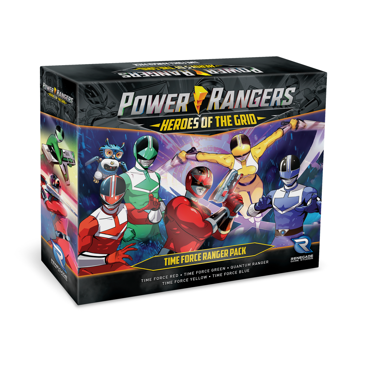 Power Rangers Heroes of the Grid Time Force Ranger Pack 3D Box