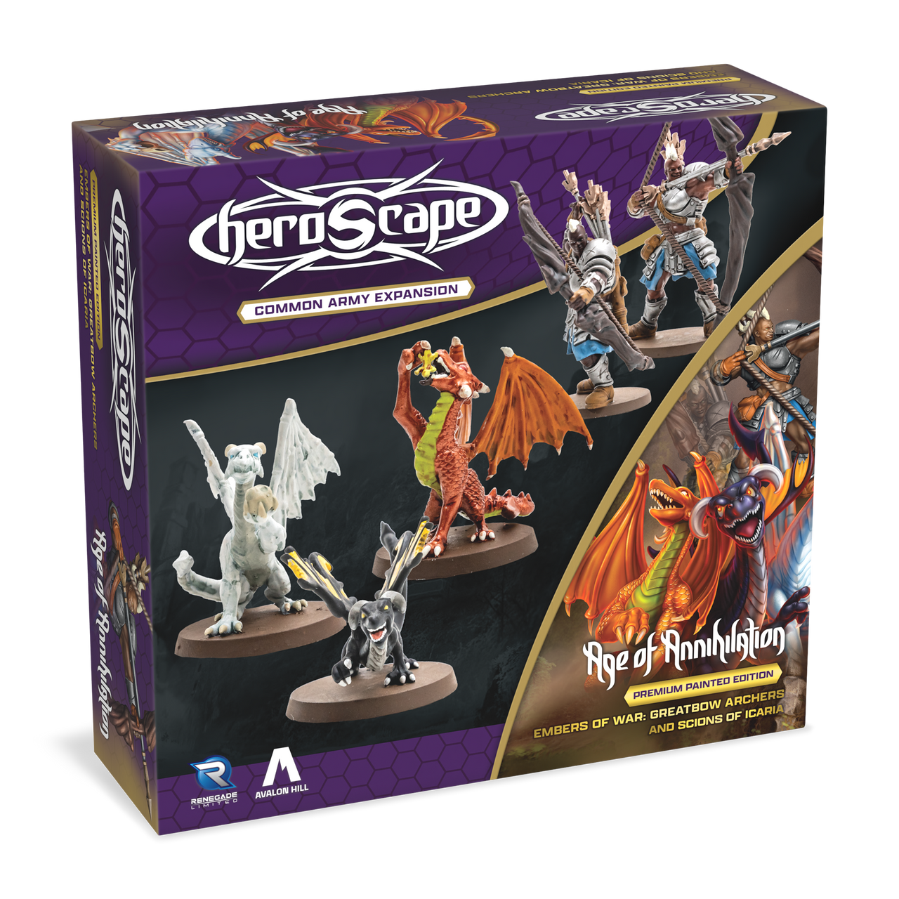 Heroscape: Greatbow Archers & Scions of Icaria Army Expansion Painted 3D