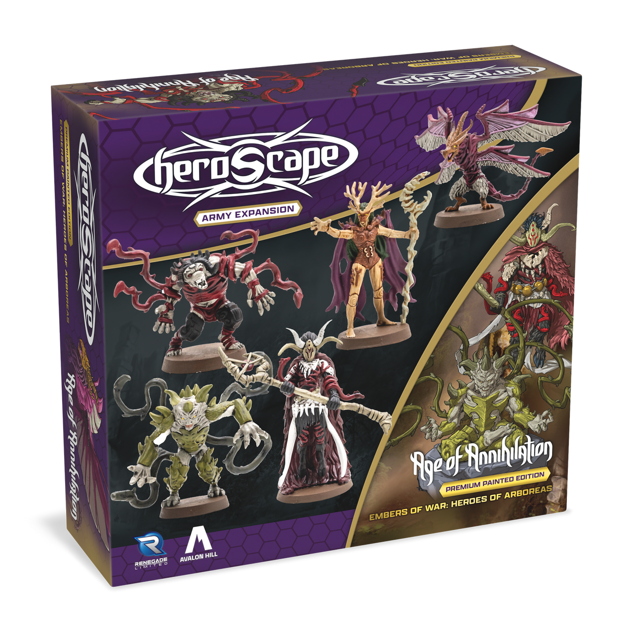 Heroscape: Heroes of Aboreas Army Expansion Painted 3D