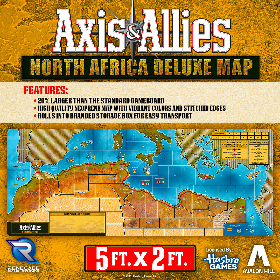 アナスタシア　ガレージキット Axis & Allies North Africa Deluxe Map