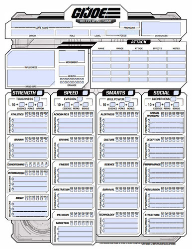 Character sheet for Vampire: The Masquerade 3th Quickstart