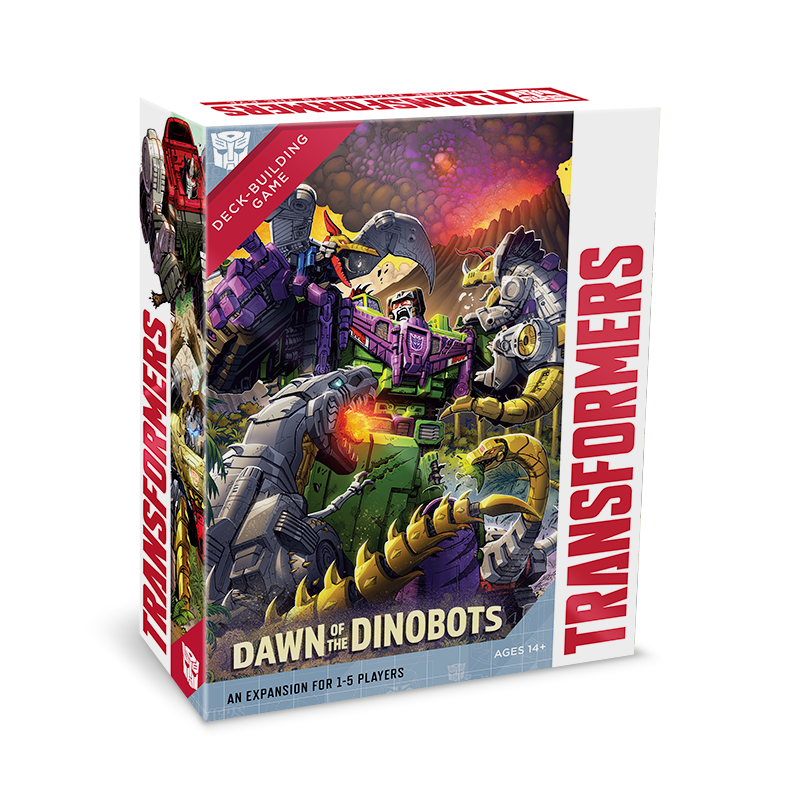 Transformers Deck-Building Game Dawn of the Dinobots Expansion 3D Box