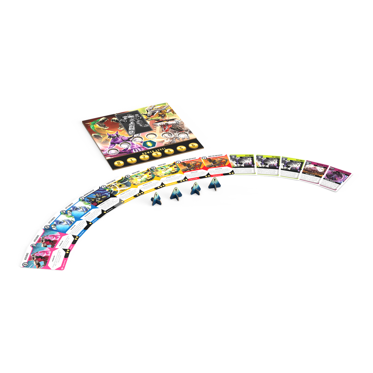Power Rangers: Heroes of the Grid Power Board/Panic Token Upgrade & Errata Pack 3D
