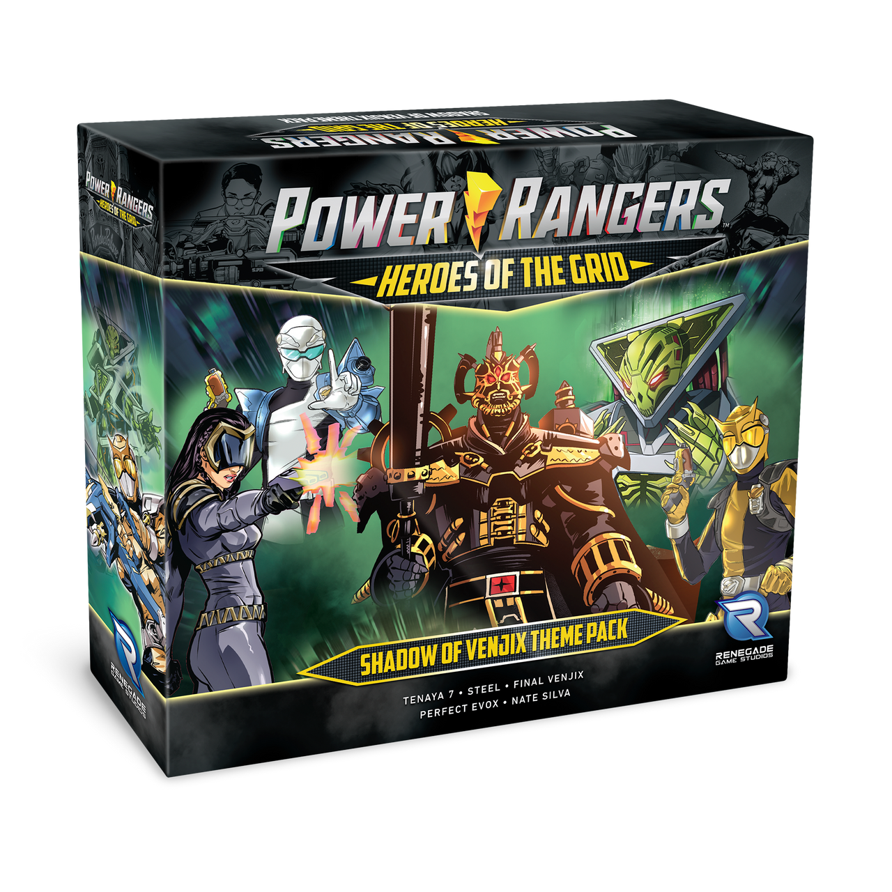 Power Rangers Heroes of the Grid: Shadow of Venjix Theme Pack 3D Box