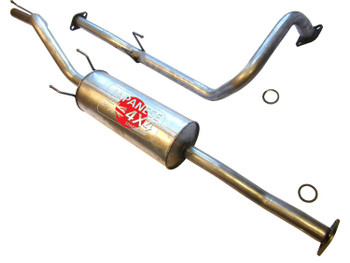 Exhaust Centre Pipe. Box & Tailpipe for Toyota Hi Lux KDN165 2.5TD 2001-2005