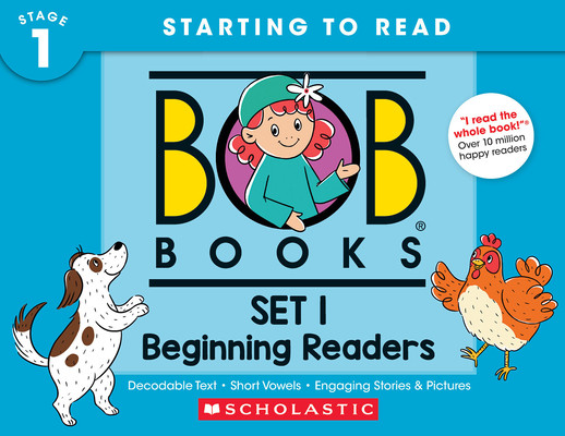 Bob Books - Set 1: Beginning Readers Hardcover Collection of 12 Stories Decodable Phonics Stories, Ages 4 and Up, Kindergarten (Stage 1: Starting to R (2023)