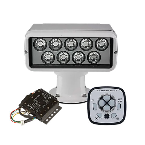 ACR RCL-100 LED White Searchlight w\/URP-103 Wired Point Pad  URC-104 Master Controller [1978]