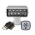 ACR RCL-100 LED White Searchlight w\/URP-103 Wired Point Pad  URC-104 Master Controller [1978]