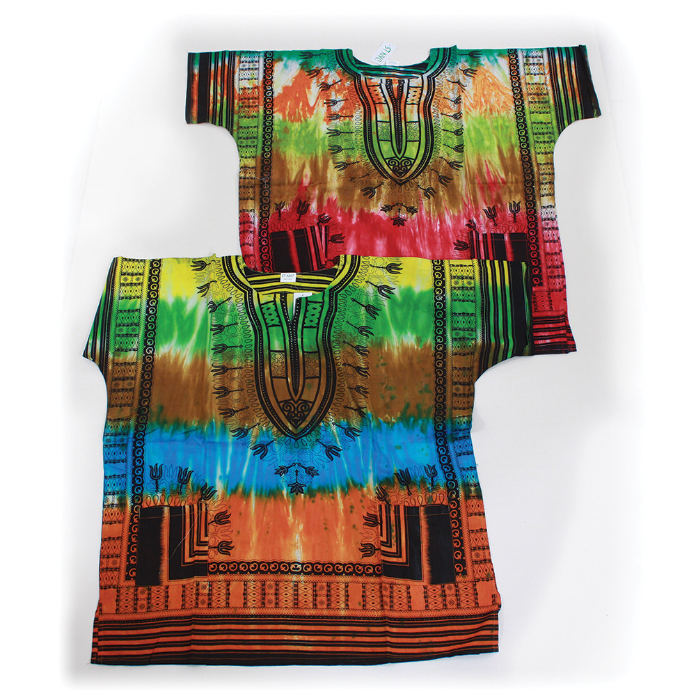 Traditional Tie Dye Dashiki ASSORTED Unisex Clothing African Fashion