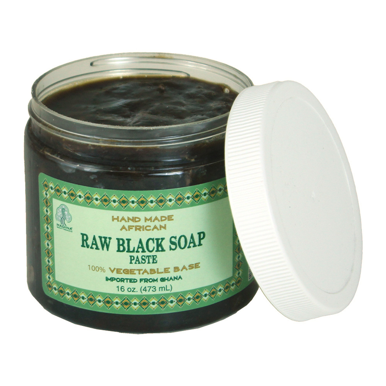 Ghanaian Raw Black Soap Paste 16 oz Africa Imports