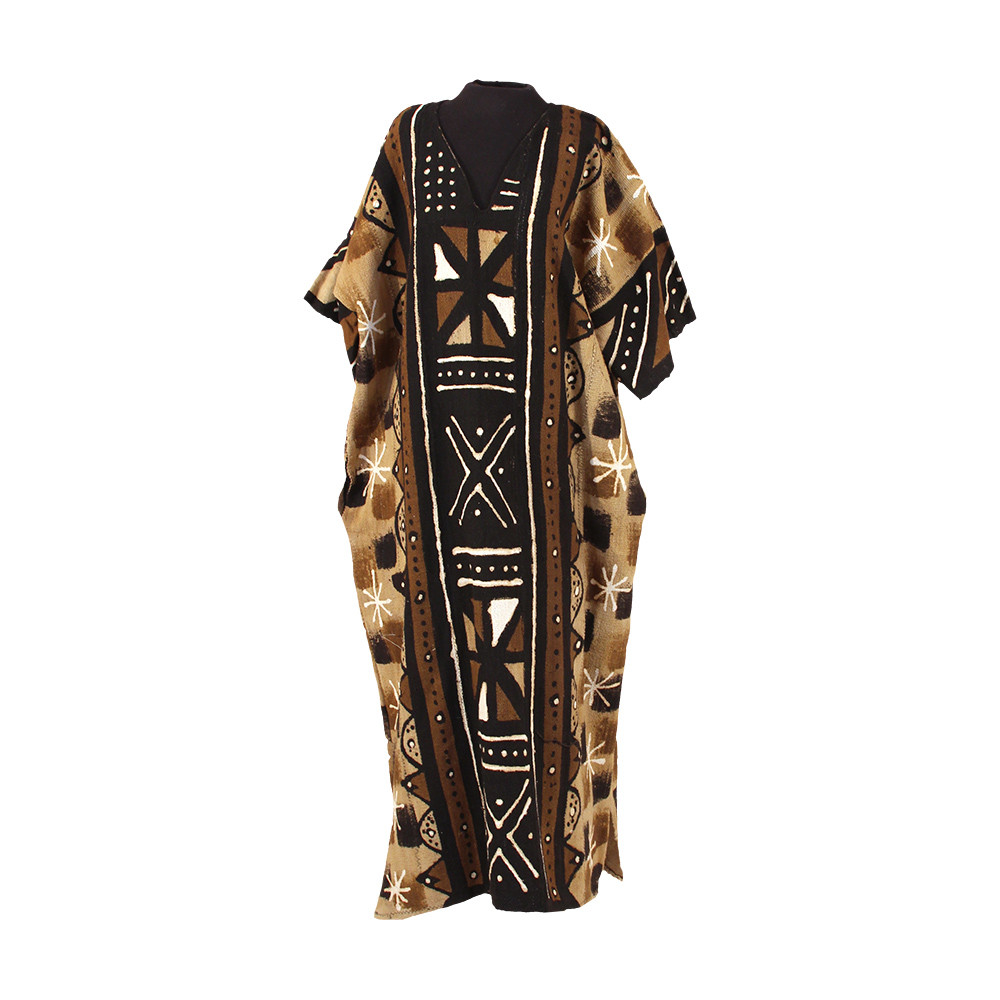Unikrum Dress in Mudcloth Brown
