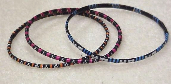3 Woven Tuareg Bracelets For Women | Multi-Color African Style Jewelry Set - Handmade In Mali