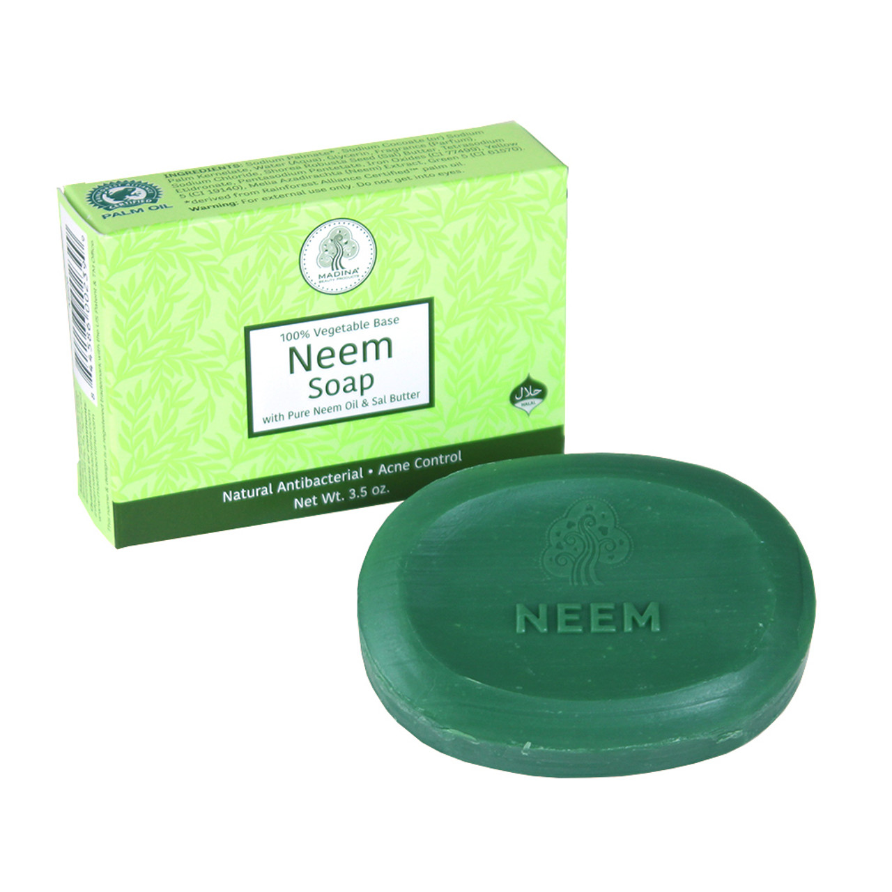 Neem Oil Soap 3.5 oz. Madina Soap African Soaps