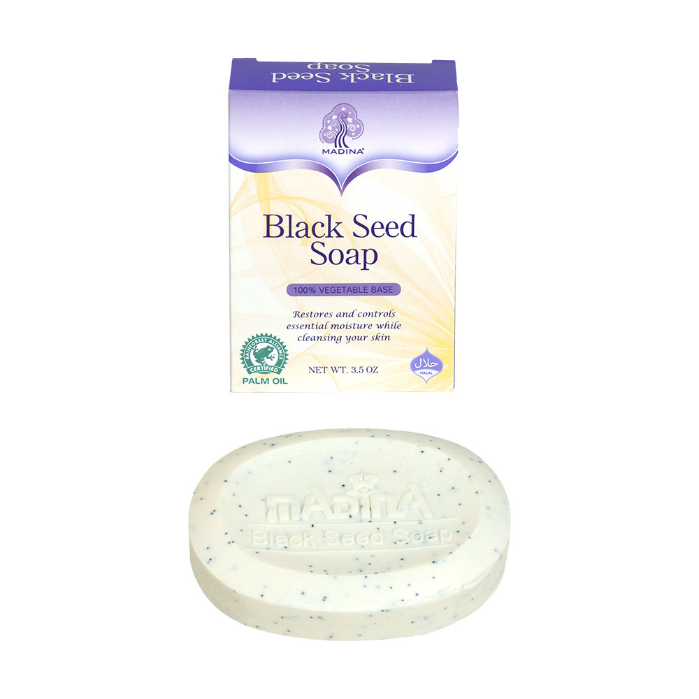 Heritage Store Black Seed Soap Fragrance Free – 3.5 Oz Seifenstück Ohne Duftstoffe