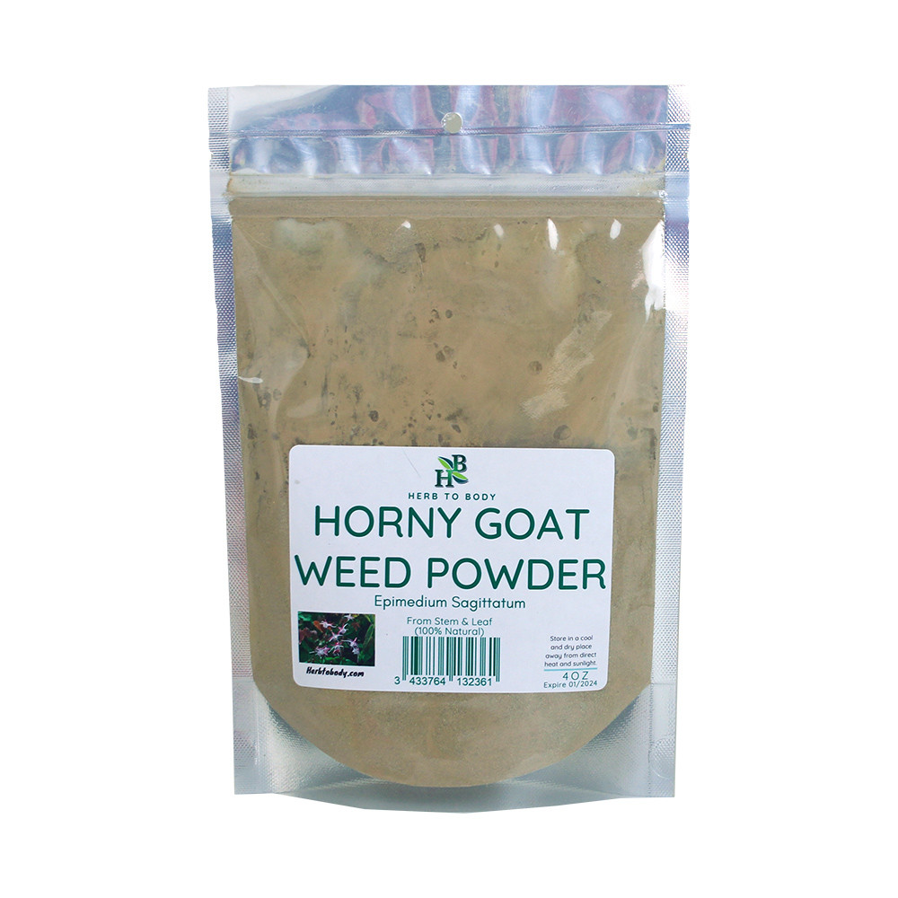 Horny Goat Weed Powder 4 oz. Herbal Remedies & Edibles