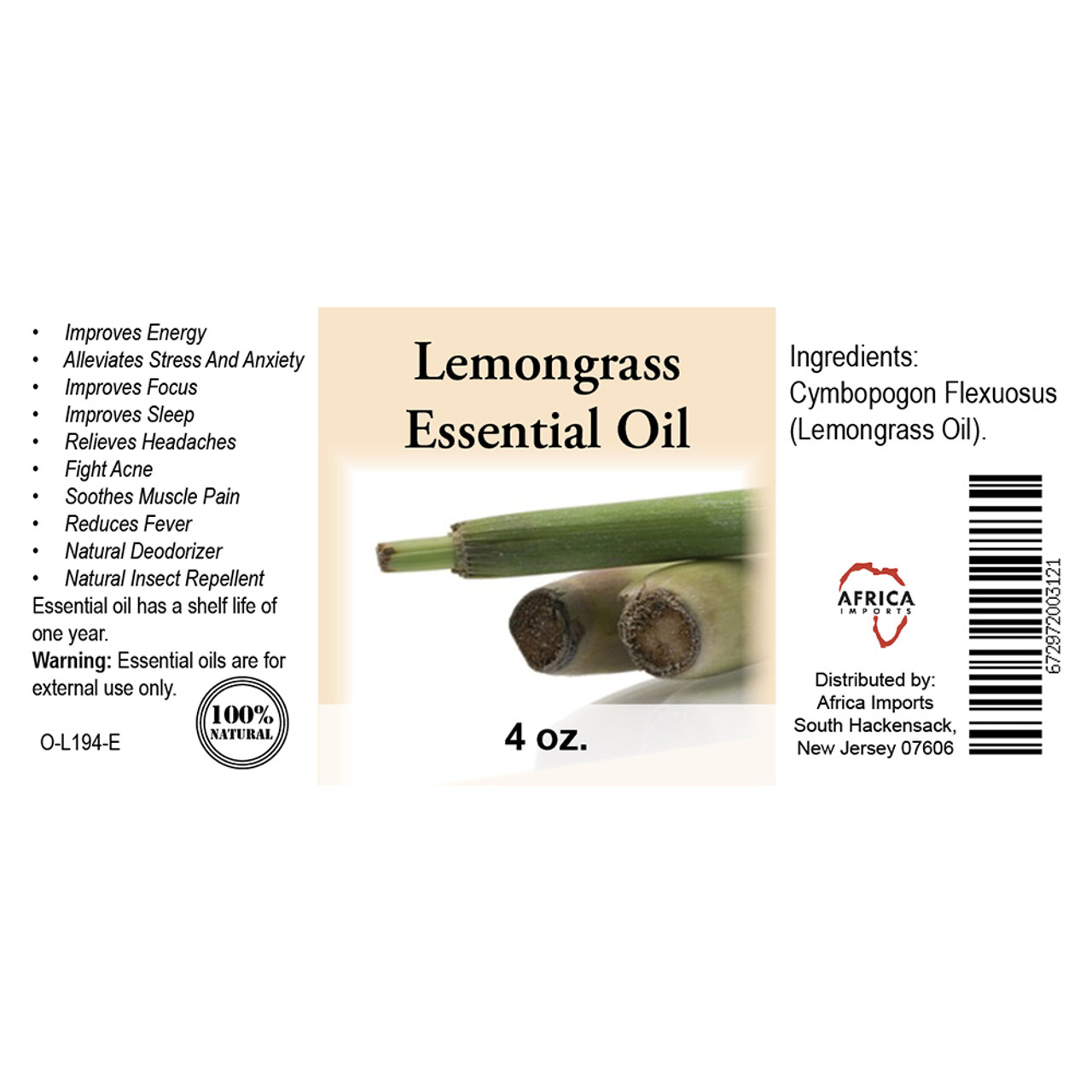 Lemongrass Essential Oil – www.ybneos.com