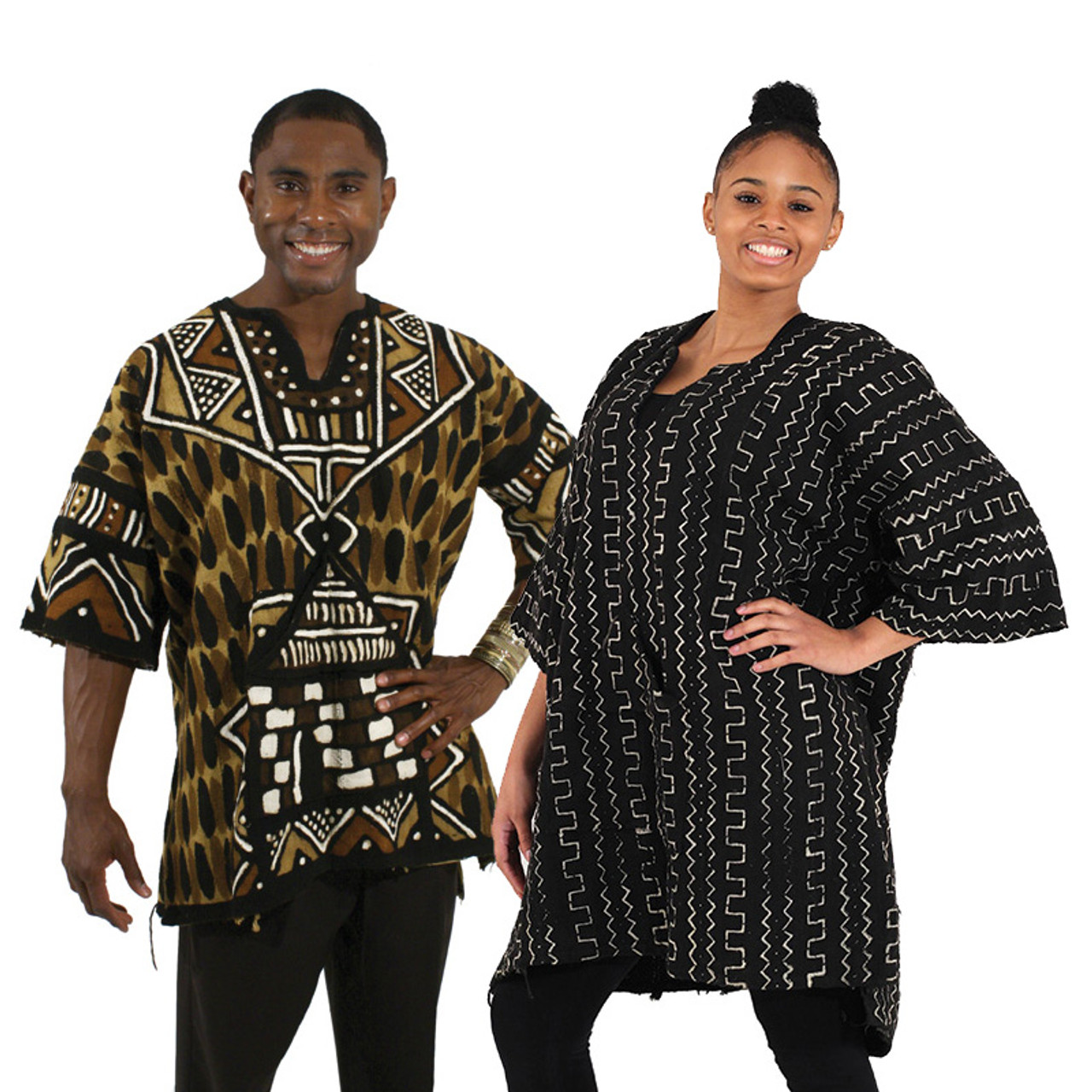 King-Size Mud Cloth Dashiki - Unisex Clothing - African Fashion