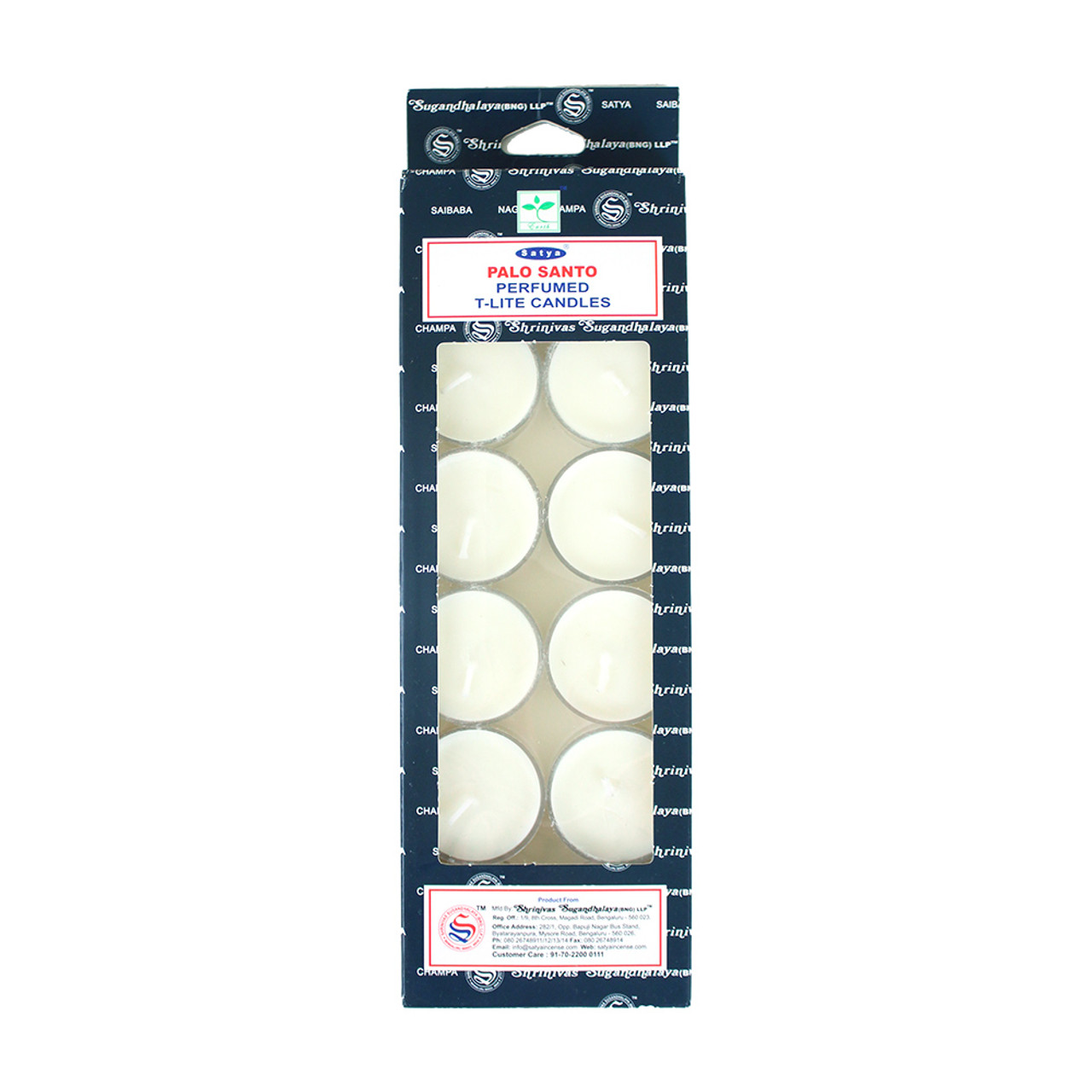 Palo Santo Tea Light Candles - Set Of 12 - Oil Burners and Candles ...