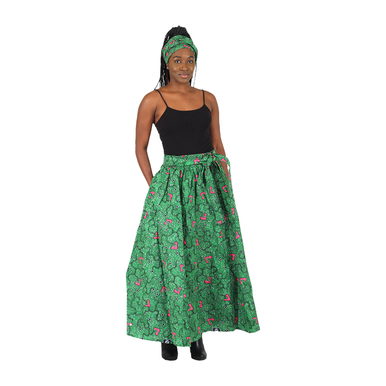 お買い得！】 PRINT AFRICAN 6(ROKU) LONG roku SKIRT ロングスカート